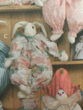 Vintage Butterick Pattern 6095, Clown, Bunny, Cat Block Dolls