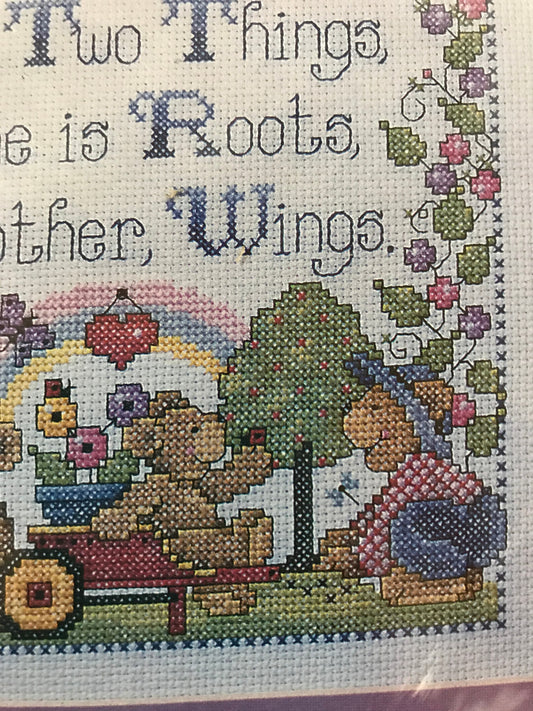Design Works Crafts Roots & Wings Counted Cross Stitch kit, 8x10 picture kit