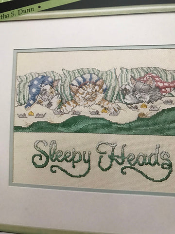 Great Big Graphs counted cross stitch Sleepy Head Kittens pattern book