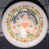 Avon, Rare hearts and flowers Vintage milk glass, Vanity Jar