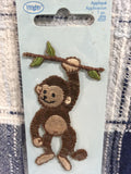 Wrights monkey on a vine applique'