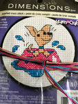 Dimensions Learn a Craft counted cross stitch Perky Puppy kids cross stitch kit