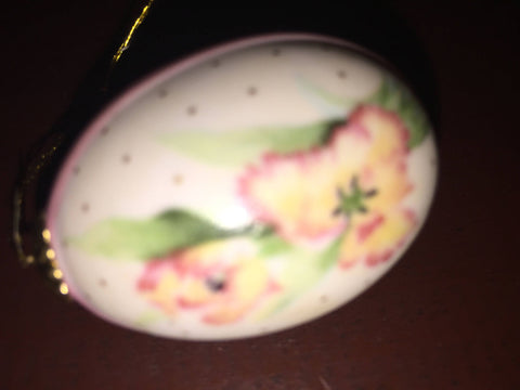 AGC Inc, cute painted mini Easter egg vintage ornament