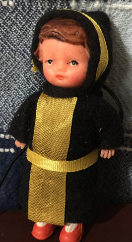 The "Munhchner Kindl" the little Munich child is the symbol Munich, Vintage Collectible doll/figurine