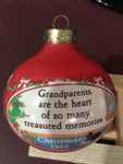 Hallmark Grandparent, Grandparents are the heart of so many treasured memories* *Vintage 1988, Keepsake Ball Ornament