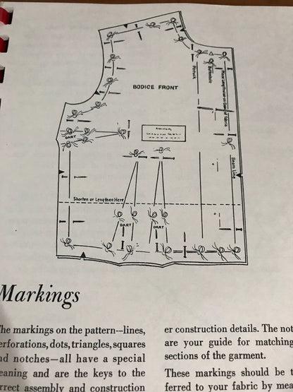 How to Lay Out a Pattern and Cut, Vintage Collectible, Sewing Library mini booklet