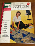 How to Lay Out a Pattern and Cut, Vintage Collectible, Sewing Library mini booklet