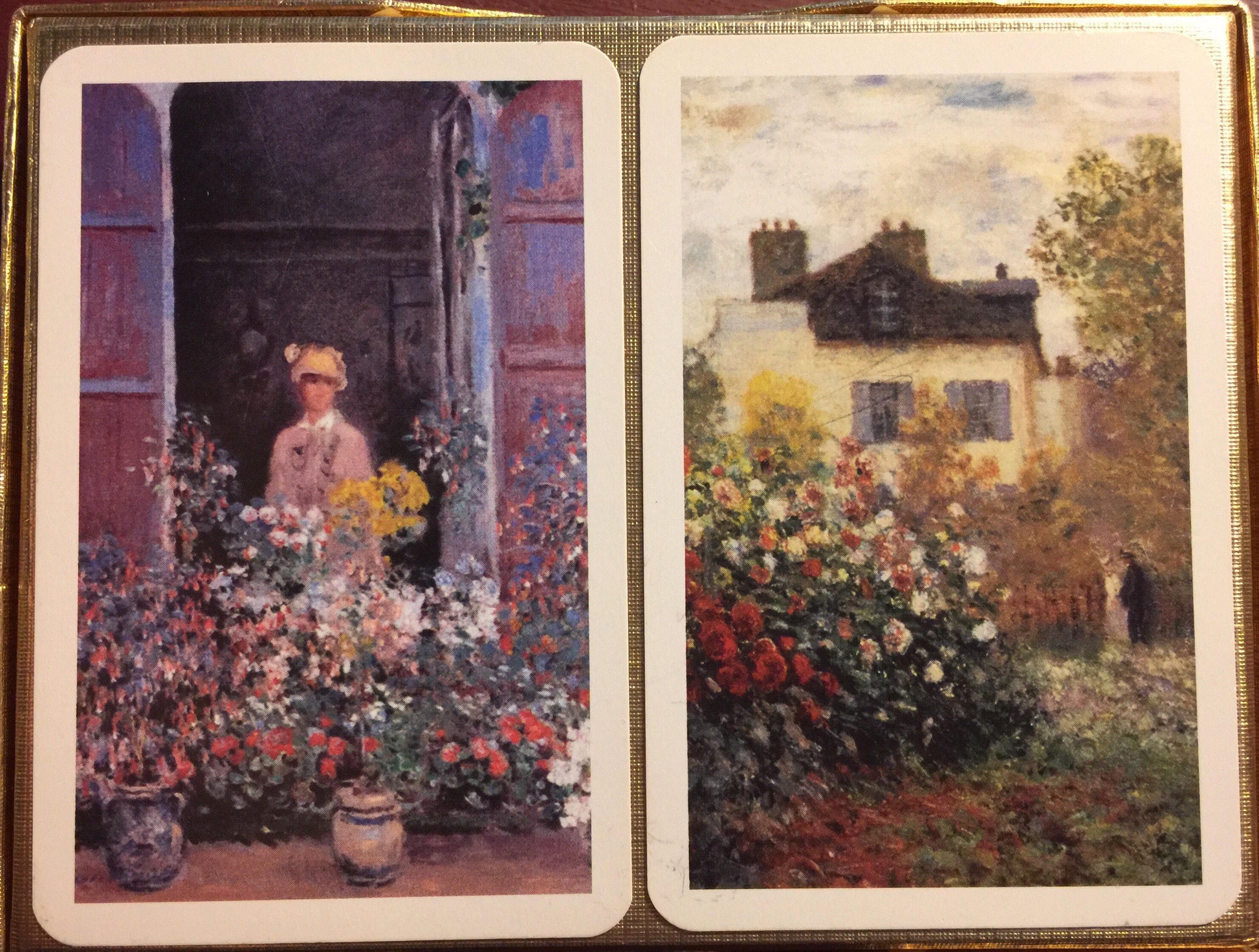 Impressionist Art Double Deck, Vintage Collectible Playing Cards