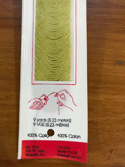 DMC, Embroidery floss, Pik Corp #734, Vintage, hard to find floss