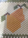 The Beadery Craft Products Beaded Banner Kit "Fruit" #5334  makes a 6 1/4" wide by 23 1/4 long banner #5334 Fits great on a door