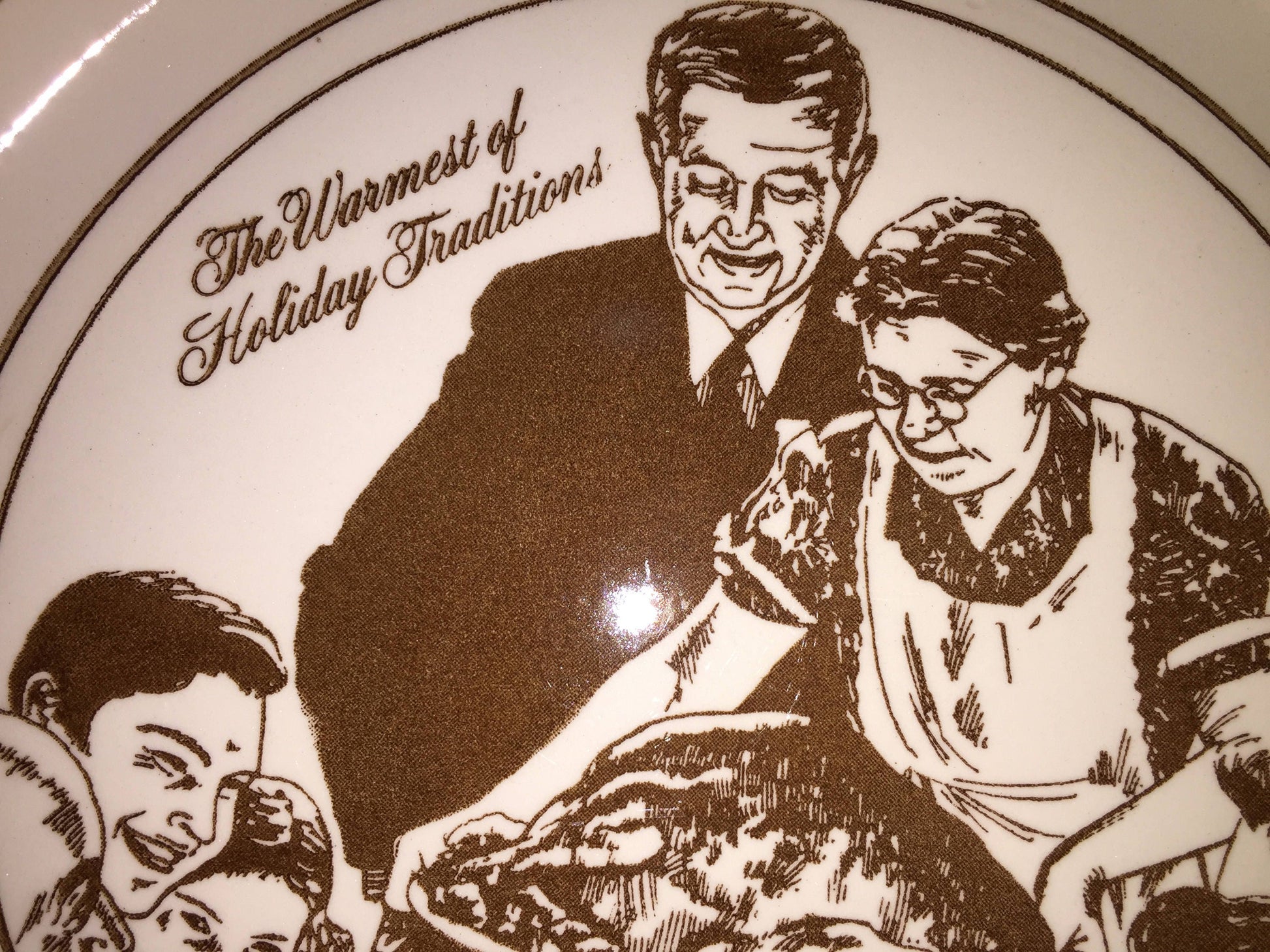 Norman Rockwell, "Freedom From Want" Pie Plate, Vintage 1983, Collectible Serving Wear