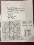 Art Ventures, Vintage 1988  "Firefighter's Maltese Cross" a charted graph for cross stitch Original design by Jean Lanning
