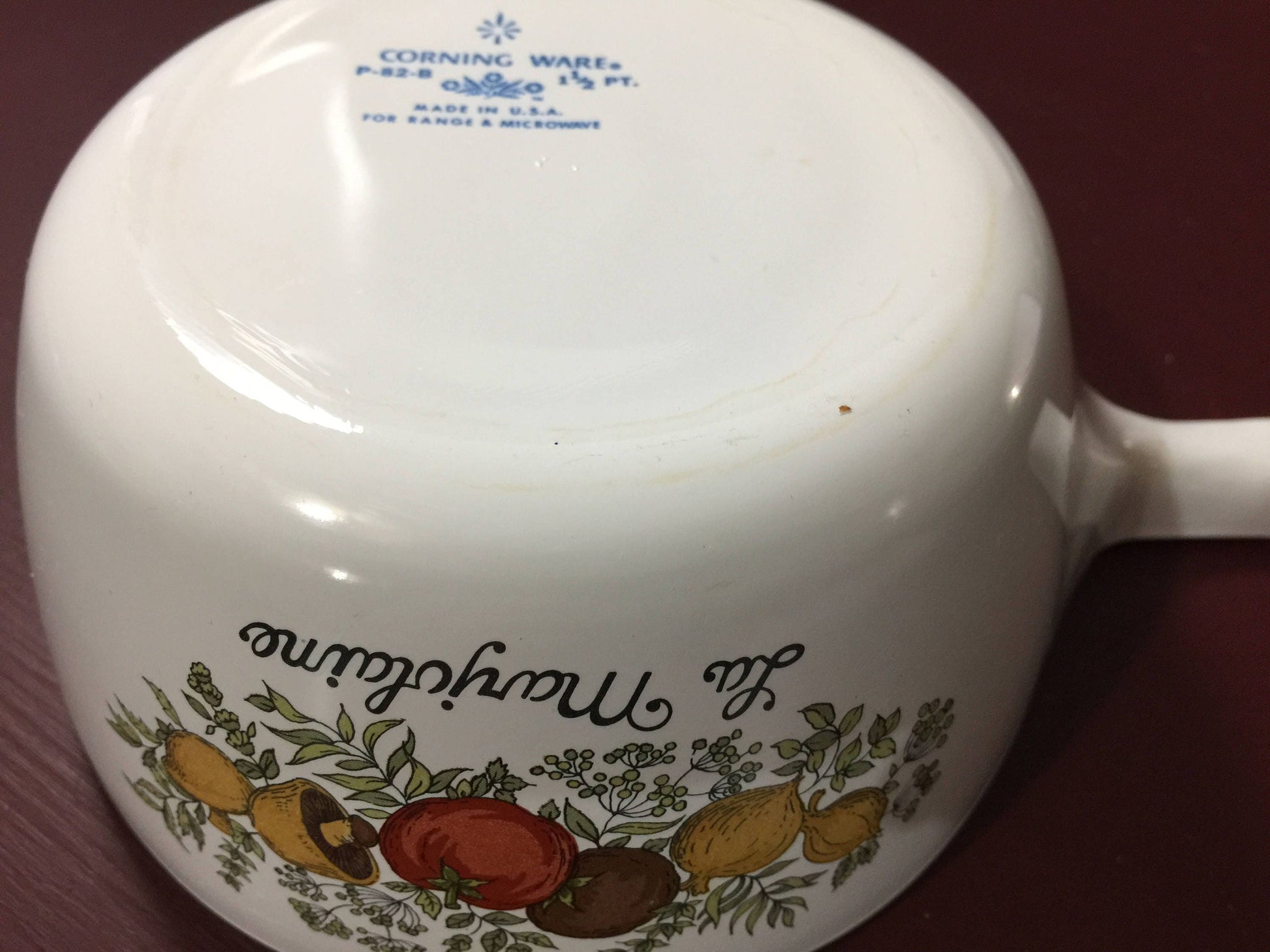 CorningWare, La Marjolaine, 1.5 Pint, Spice of Life Pattern, Vintage 1970s, Collectible Pan*