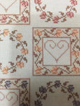 Cinnamon Hearts Needleworks Tea Flowers designed by Christine Rogalski Vintage 1990 Counted Cross Stitch Chart