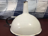 Nice Swedish enamel ware funnel, about 4" across the bowl, 1/2" across the stem., Vintage Collectible