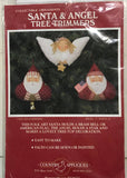 Santa & Angel, Tree Trimmers, Collectible Ornament Sewing Pattern