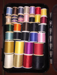 Sewing Notion Bargain Box, Full of used spools of thread*