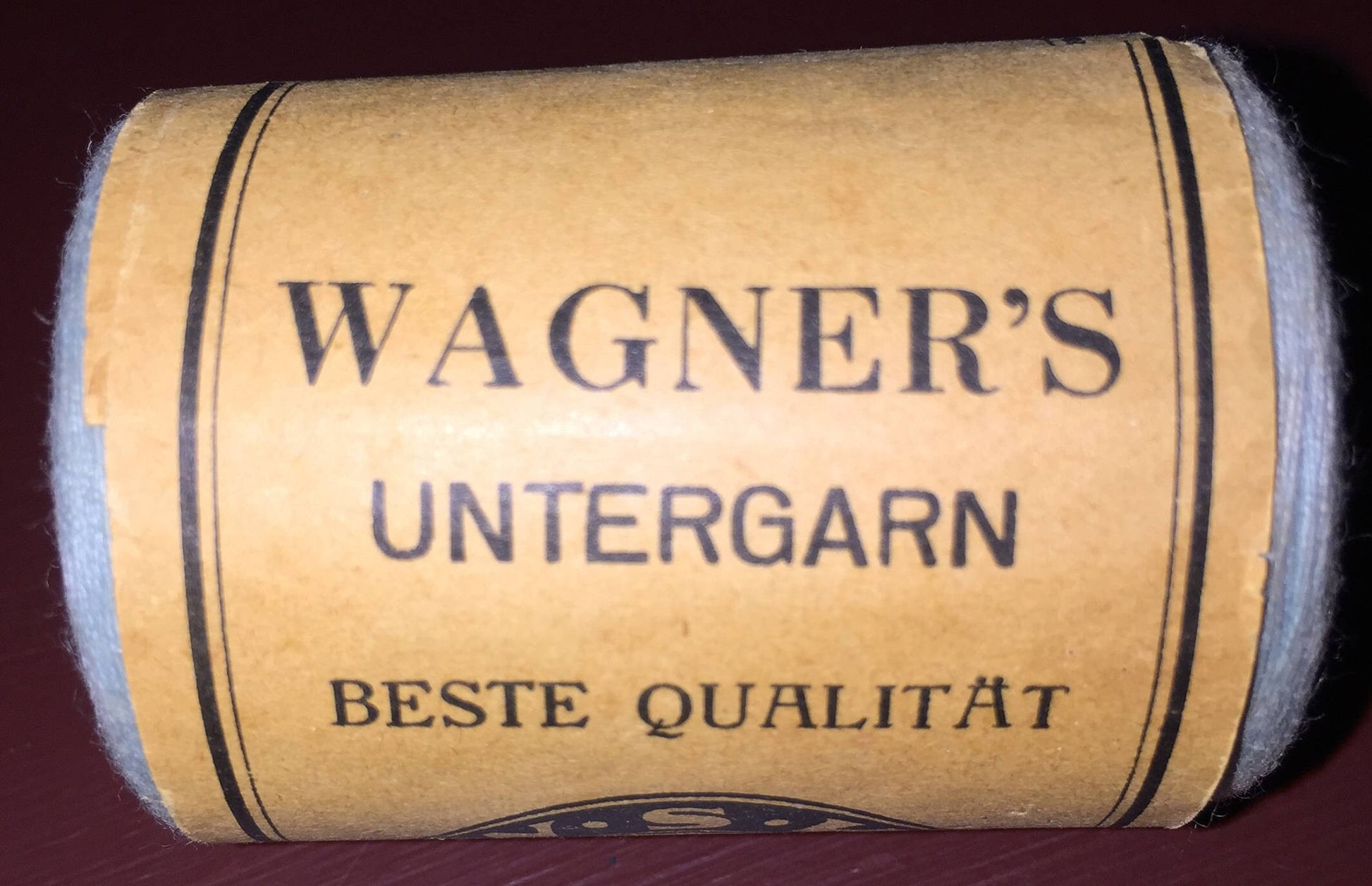 German Spool of Vollmass Thread Wagner's "WSK" Untergarn light blue full spool*