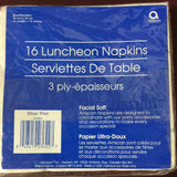 Vintage Collectible Silver Flair Luncheon facial soft paper napkins, 16 3-ply napkins