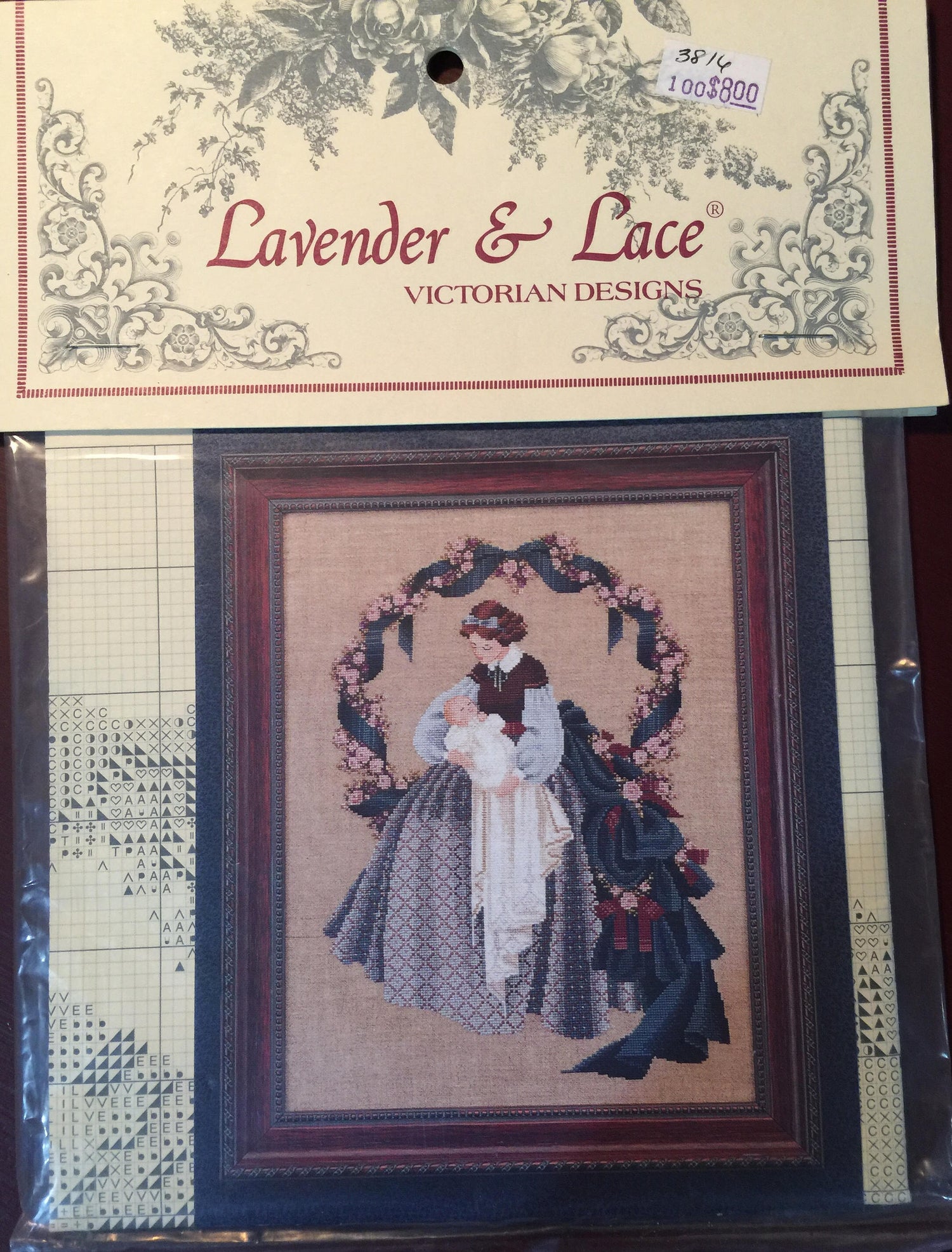 Lavender & Lace Victorian Designs Counted Cross Stitch Pattern "Sweet Dreams" designed by Marilyn Leavitt-Imblum