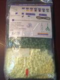 The Beadery Craft Products Beaded Banner Kit "Veggies" #5359  makes a 6 1/4" wide by 23 1/4 long banner Fits great on a door