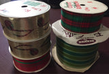 Beautiful Set Of 5 Spools Of Vintage Ribbon please see pictures for details