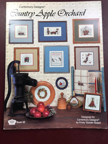 Canterbury Designs "Country Apple Orchard" by Kristy Goodin Soard Book 32 Vintage 1985 Counted Cross Stitch Chart