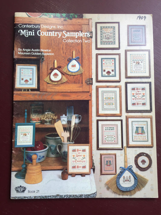 Vintage 1984 Canterbury Designs Inc "Mini Country Samplers" Collections Two