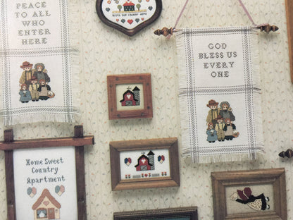 Cross Stitch Cupboard Country Blessings By Susan Hearnshaw Gielczyk Vintage 1988 Counted Cross Stitch Pattern