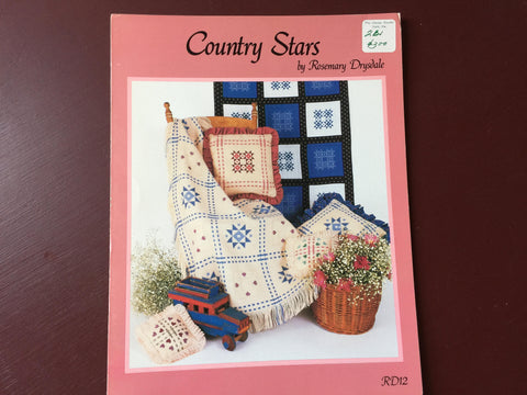 Rosemary Drysdale Country Stars RD12 Vintage 1986 Counted Cross Stitch pattern
