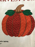 Cranston Print Works "Harvest Pumpkin" fabric Pre-printed panel