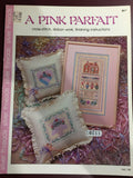 The Vanessa-Ann Collection, Silver threads "Pink Parfait"  VAC 708 Vintage 1984, counted cross stitch pattern