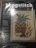 Kelly's Longstitch, Pineapple Ananas, 1013, Vintage 1981, Crewel Embroidery Kit, Very Hard To Find*