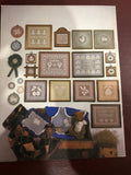 bee gee designs Country Lace Silhouettes for Net Darning & Cross Stitch  ND10 Vintage 1984