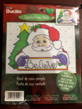 Bucilla, Believe Santa Claus  Counted Cross Stitch Kit finished size 5 by 7 inches