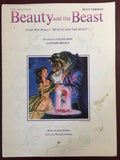 Beauty and the Beast, Vintage 1991, Sheet Music, Music by Alan Menkin Lyrics**