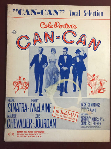 Cole Porter's CAN-CAN, Vocal Selection, Vintage, 1953, Sheet Music, Music and Lyrics by Cole Porter, Buxton Hill Music*