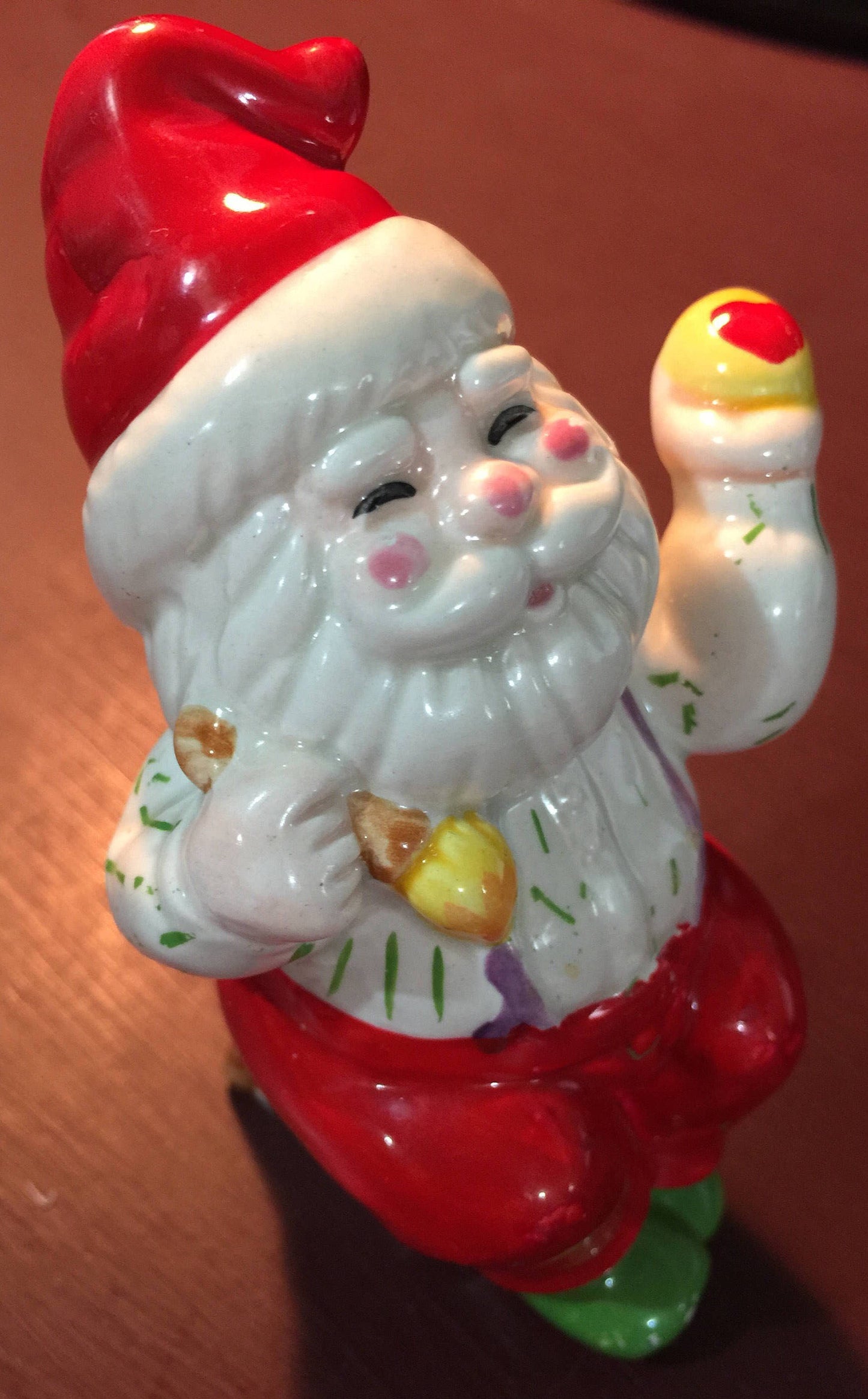 RARE Norcrest painting Santa Vintage figurine