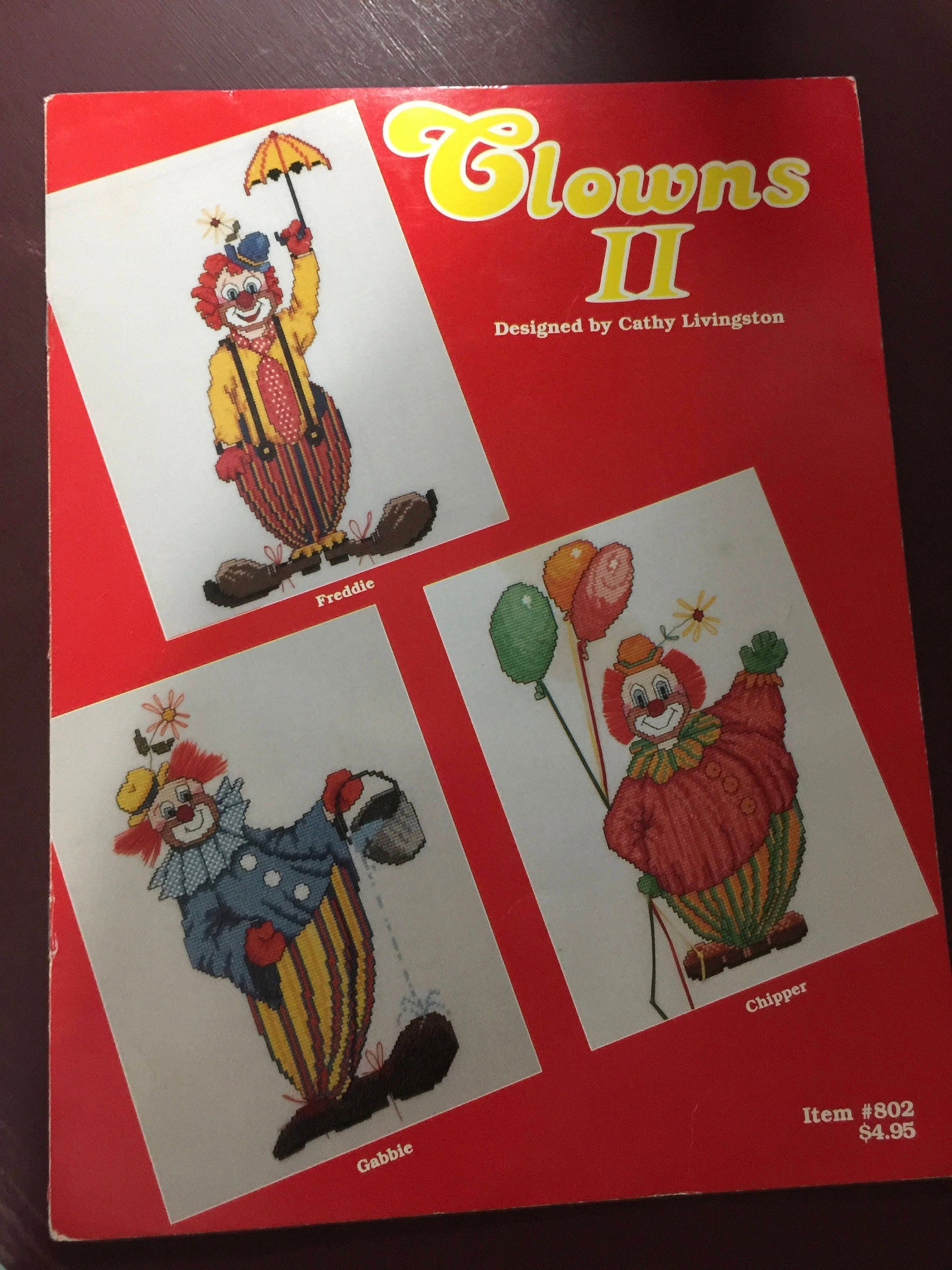 Just Cross stitch "Clowns II" Designed by Cathy Livingston Item # 802 cross stitch pattern