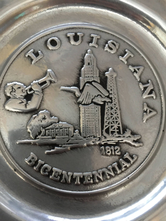 Louisiana Bicentennial 1812, Vintage Collectible 1974 Plate by Wilton-Columbia PA