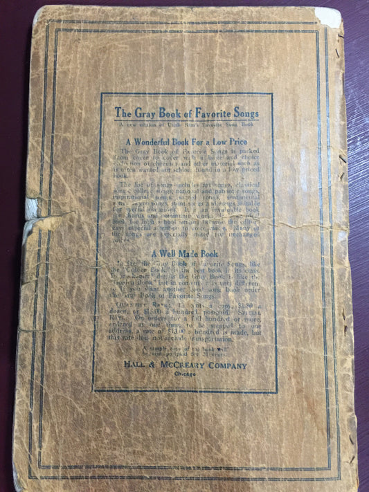 The Golden Book of Favorite Songs, Hail & McCreary Company Chicago, Sheet music, Vintage Collectible