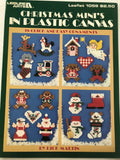 Leisure Arts, Christmas Mini's In Plastic Canvas, 18 Quick and Easy Ornaments by Dick Martin, ,Leaflet 1059, Vintage 1986