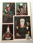 Leisure Arts Santa Clause in Plastic Canvas Vintage 1991 by Carole L Rodgers, 5 Designs, Leaflet 1329