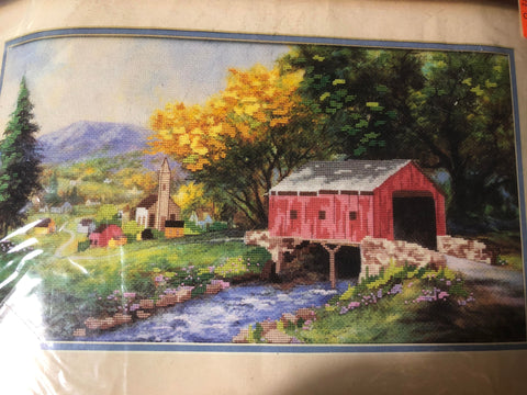 Dimensions "Rural Serenity" .Vintage 1991, No Count Cross Stitch kit*