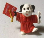 Hallmark, Graduation Puppy Hallmark Cards, Vintage Collectible 1992 mini figurine