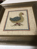 Vintage, Blue Winged, Duck, Nice, Framed, Finished Project