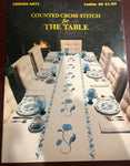 Leisure Arts Vintage 1978 Counted Cross Stitch for The Table,  Leaflet 119