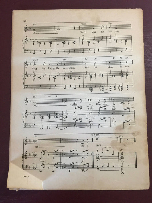 Bali Ha'i and 6 other Vintage 1949 songs From Roger's and Hammerstein's*