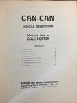 Cole Porter's CAN-CAN, Vocal Selection, Vintage, 1953, Sheet Music, Music and Lyrics by Cole Porter, Buxton Hill Music*