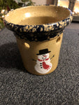 Bath and Body Works Snowman with Scarf Holiday 1994 Candle Holder